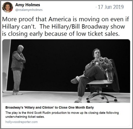 Hillary play closing early