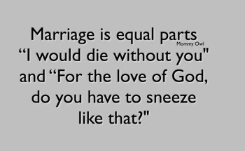 MARRIAGE sneeze