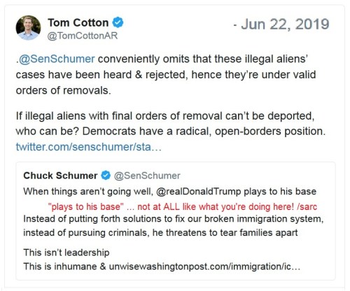 Schumer Cotton