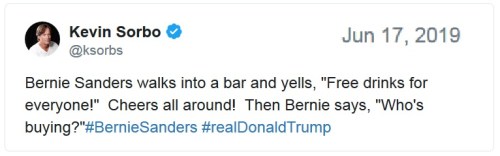 Sorbo Bernie tweet