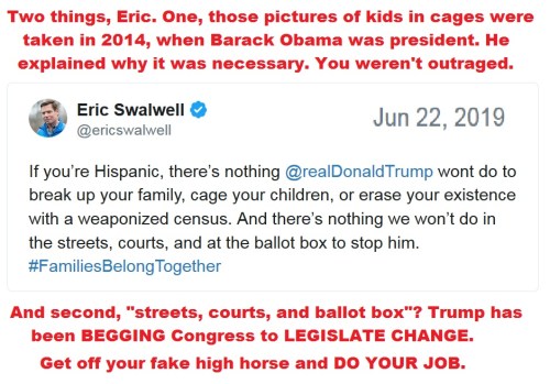 swalwell fake high horse