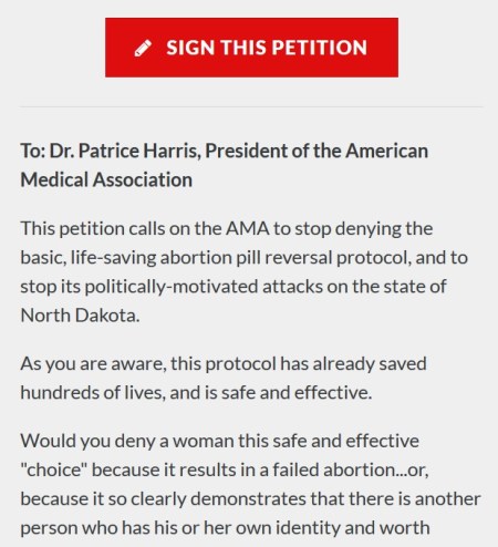 abortion petition