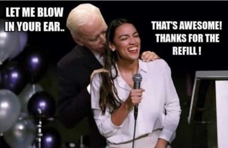 AOC and Biden meme
