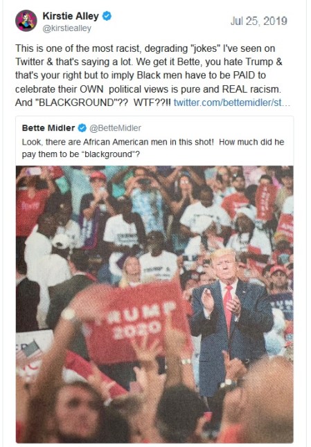 Bette v Kirstie tweet