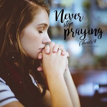 never stop praying