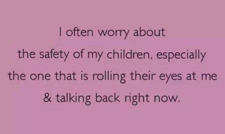 PARENTING worry about safety