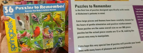 Alz puzles to remember