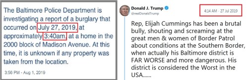 Cummings burglarized