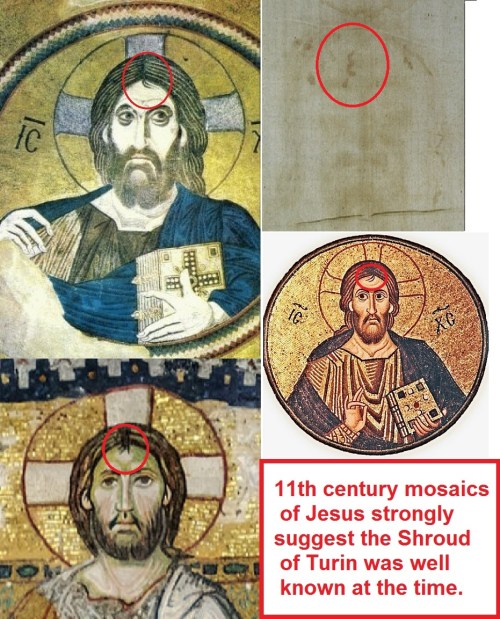 Jesus' forehead curl