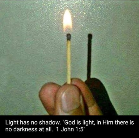 light has no shadow