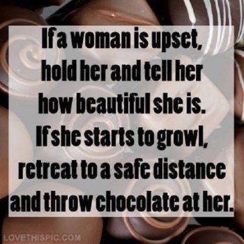 MAN WOMAN compliments and chocolate