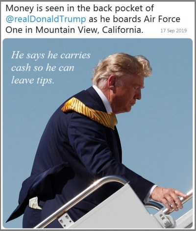 2019_09 20 Trump carries cash