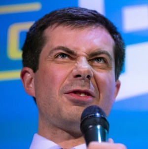 2020 buttigieg scrunch nose