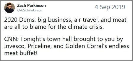 2020 Climate town hall ads