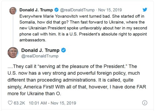 2019_11 17 Trump Yovanovitch