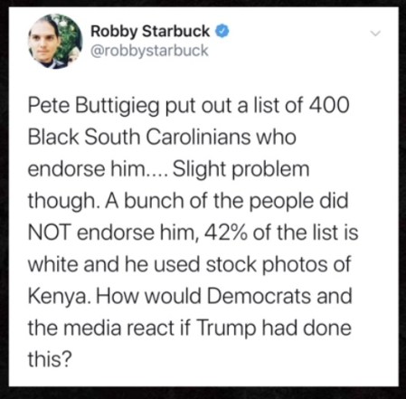 2020 buttigieg lie