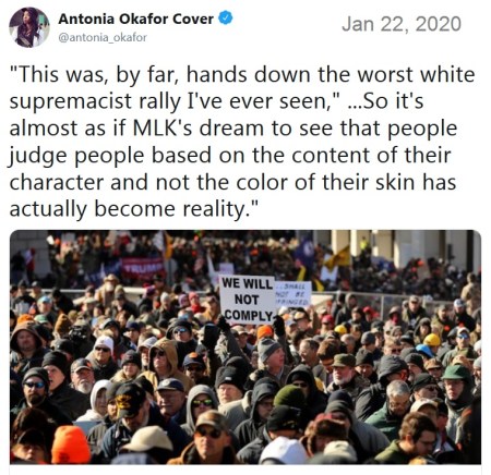 2020_01 23 VA 2A rally tweet