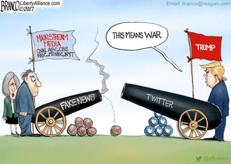 2017 Trump Twitter v Media