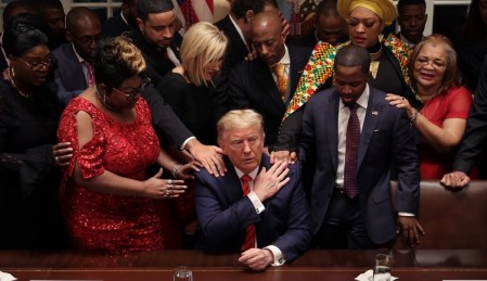 2020 Blacks pray Trump