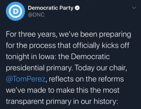 Perez Iowa tweet
