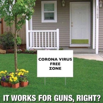 2020_03 12 coronavirus free sign