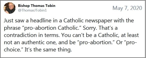2020_05 07 Bishop no proabort Catholic
