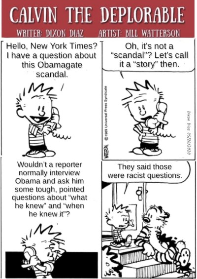 2020_05 29 Obamagate Calvin the Deplorable