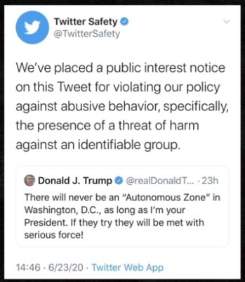 2020_07 24 Twitter blocks Trump