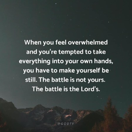 2020_07 27 The battle is the Lord's