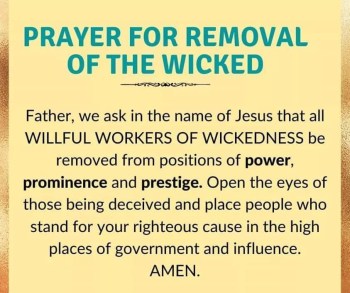 2020_08 22 Prayer for removal of wicked